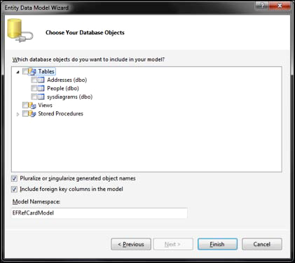 Database Dialog Box